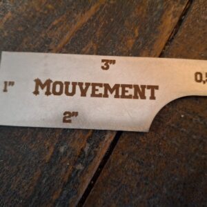 Réglette de déplacement de 0,5 à 3 pouces