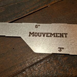 Réglette de déplacement de 1 à 6 pouces